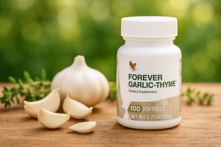 Forever Garlic-Thyme – Puterea naturală a usturoiului și cimbrului pentru inimă, imunitate și confort digestiv