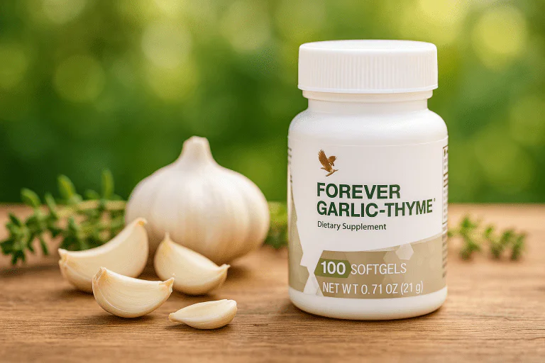 Forever Garlic-Thyme – Puterea naturală a usturoiului și cimbrului pentru inimă, imunitate și confort digestiv